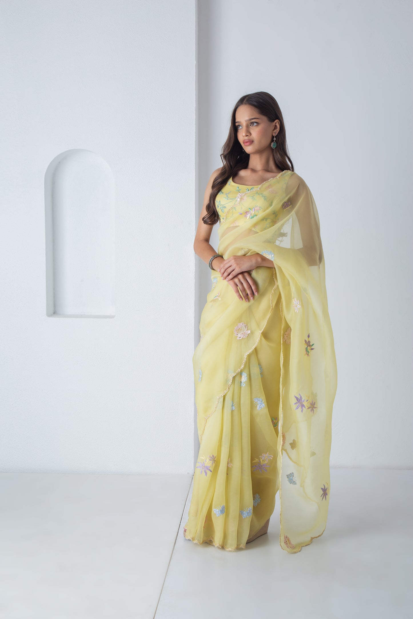 Kahlei Saree Illuminating Yellow