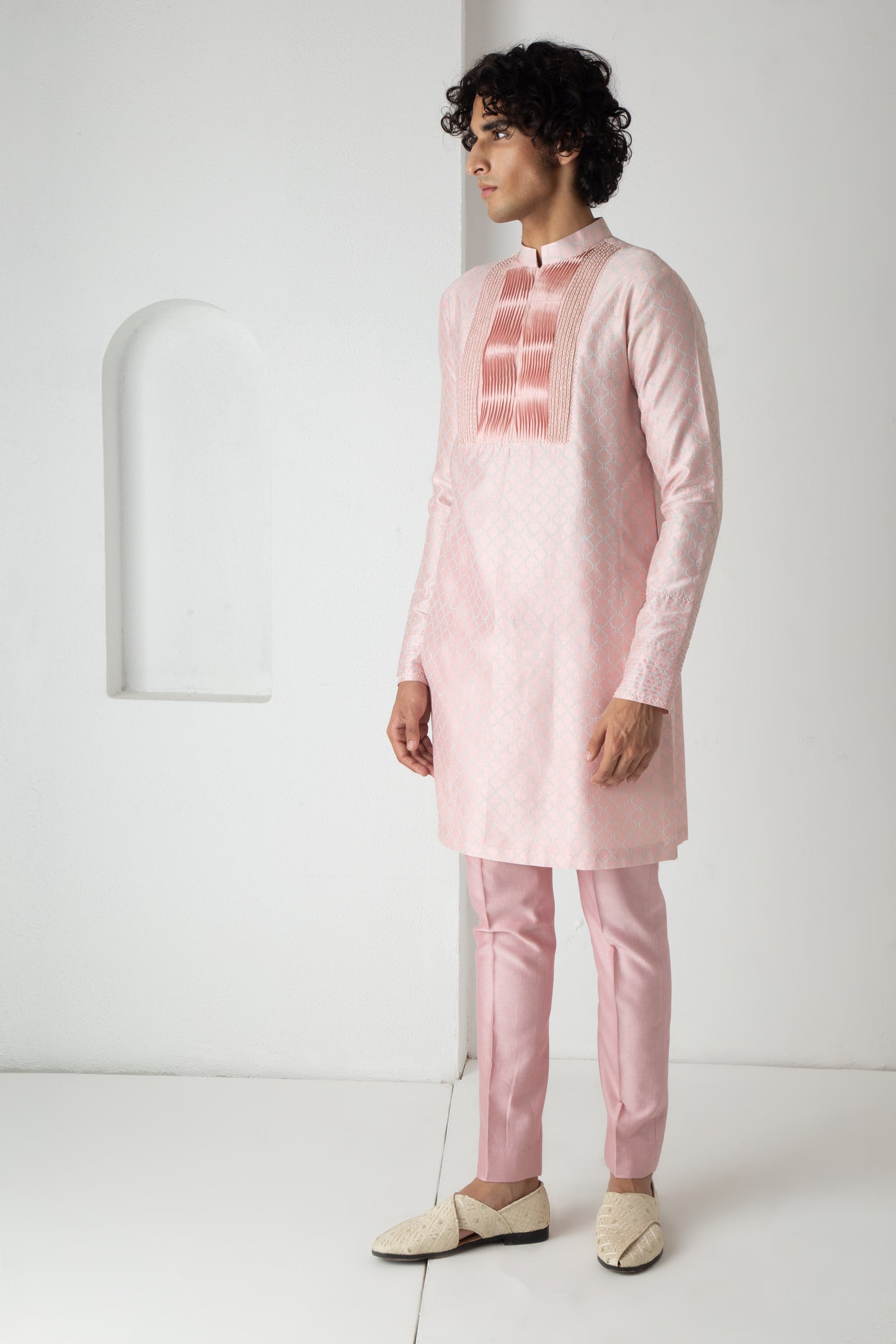 Elion Kurta Peach Pink