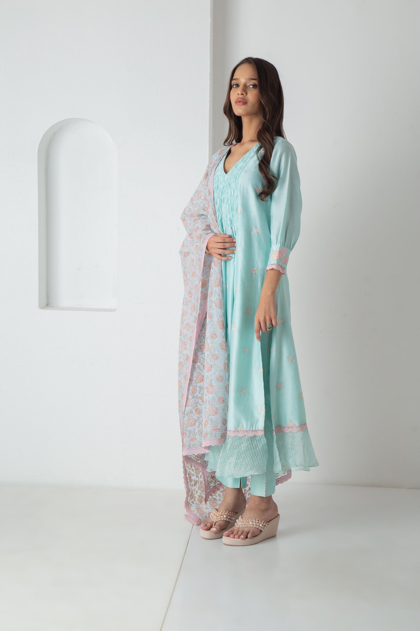 Riona Kurta Aqua