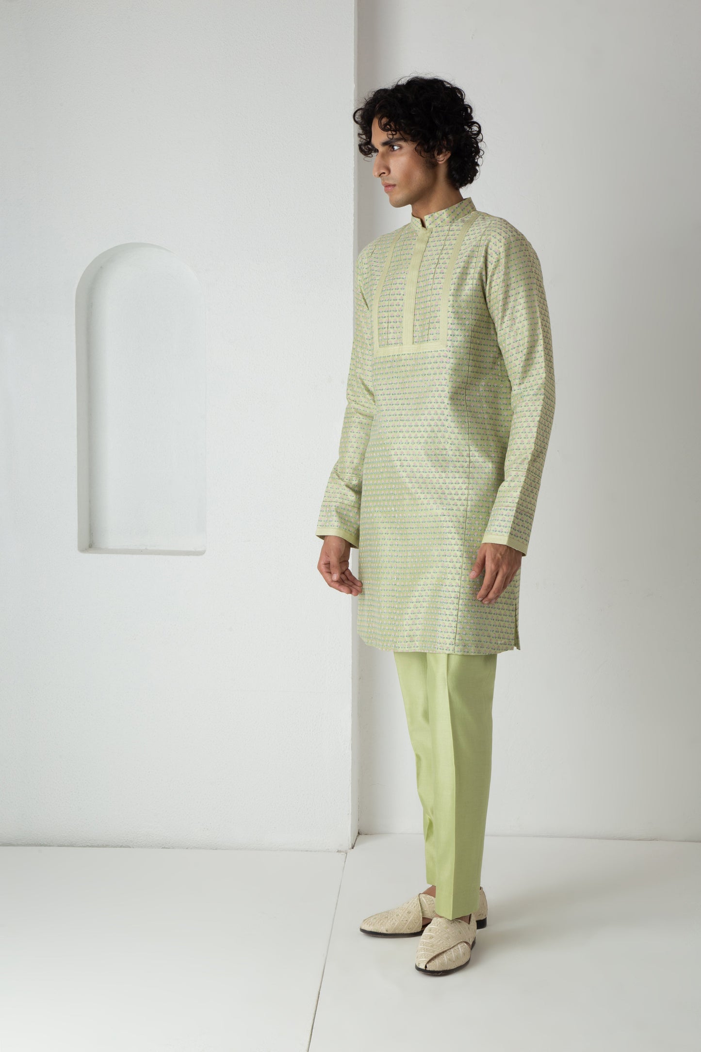 Aven Kurta Tea Green