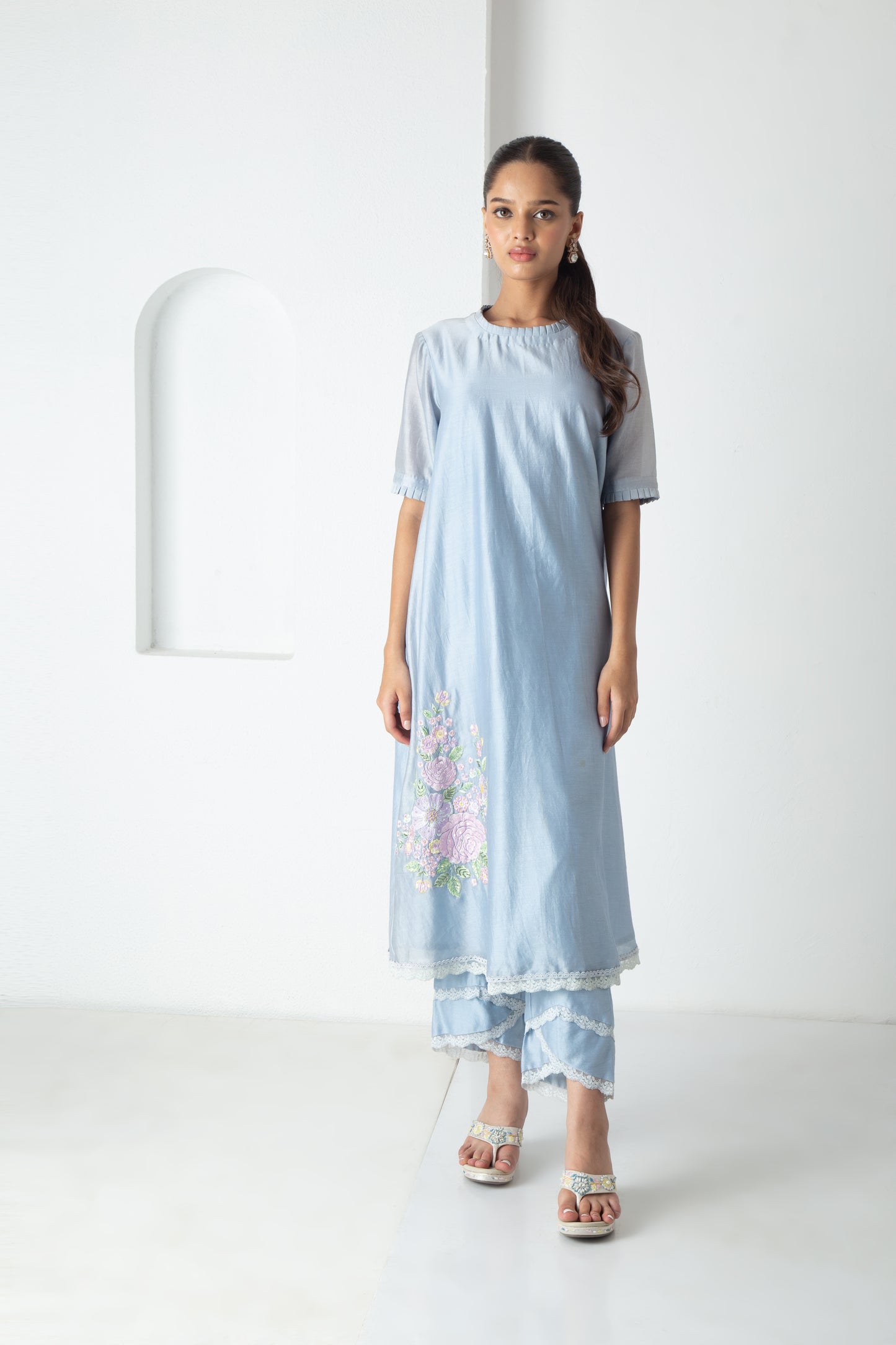 Orya Kurta Powder Blue