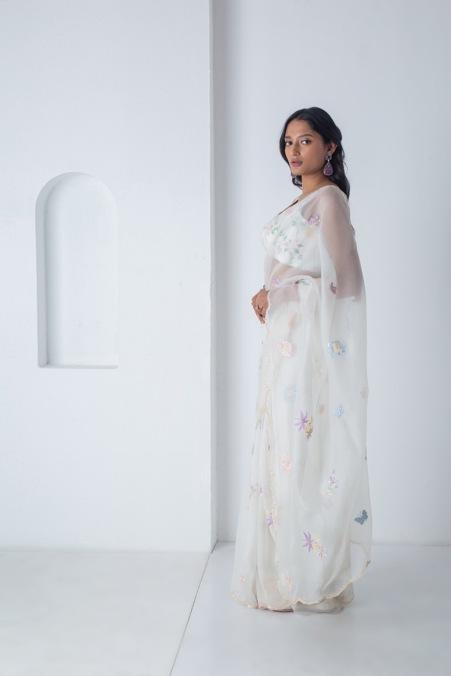 Kahlei Saree Ivory