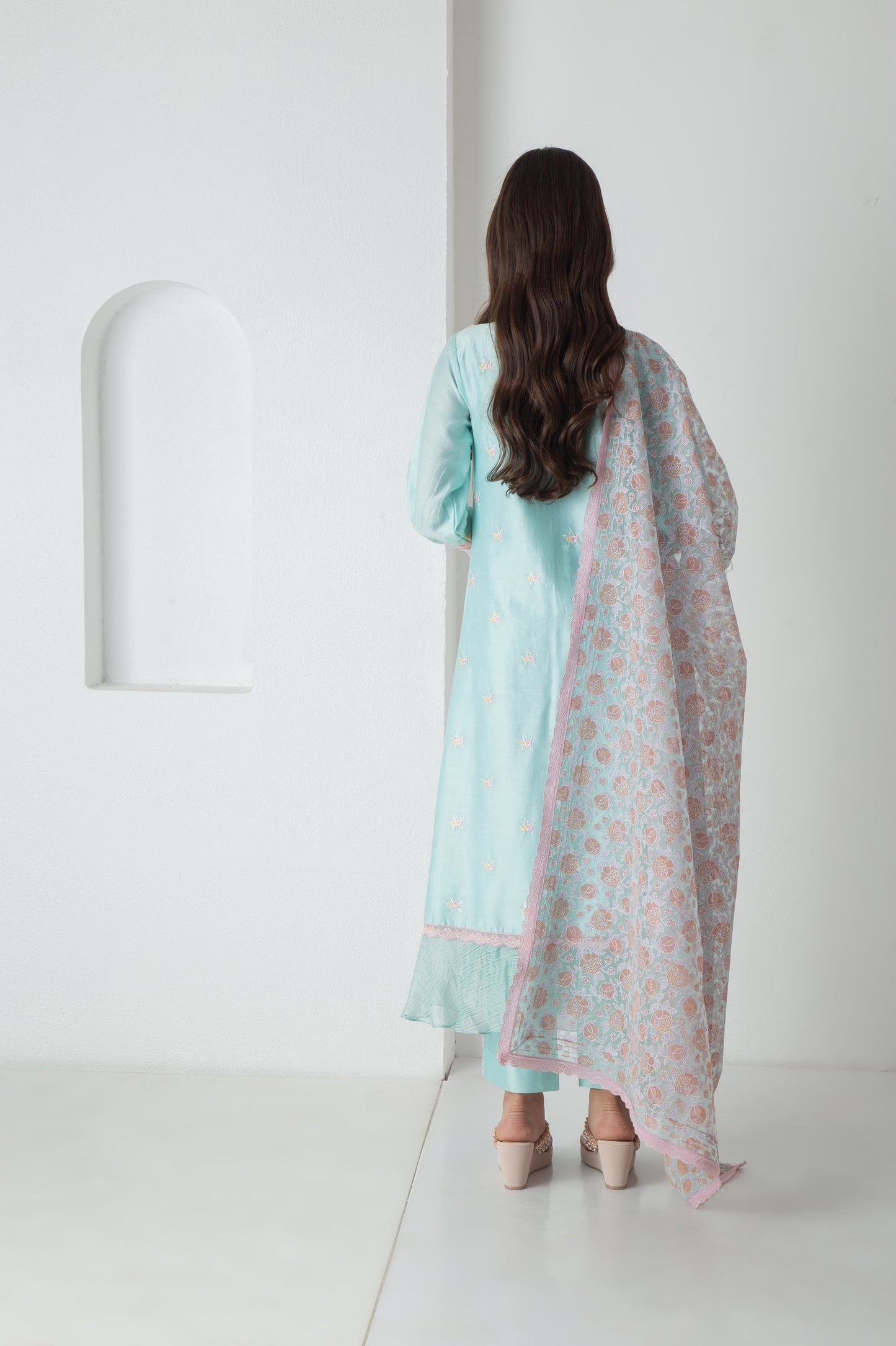 Riona Kurta Aqua