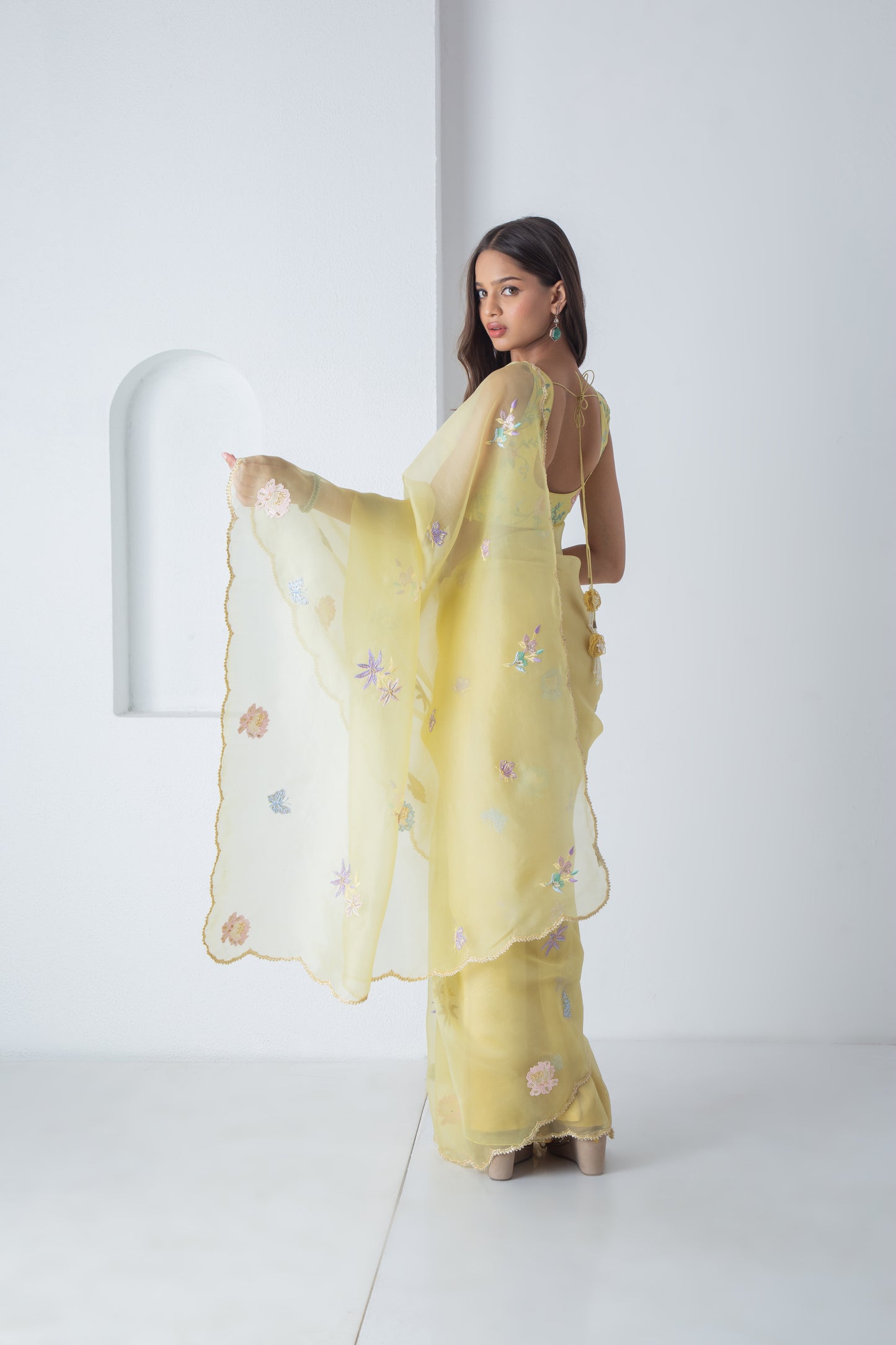 Kahlei Saree Illuminating Yellow