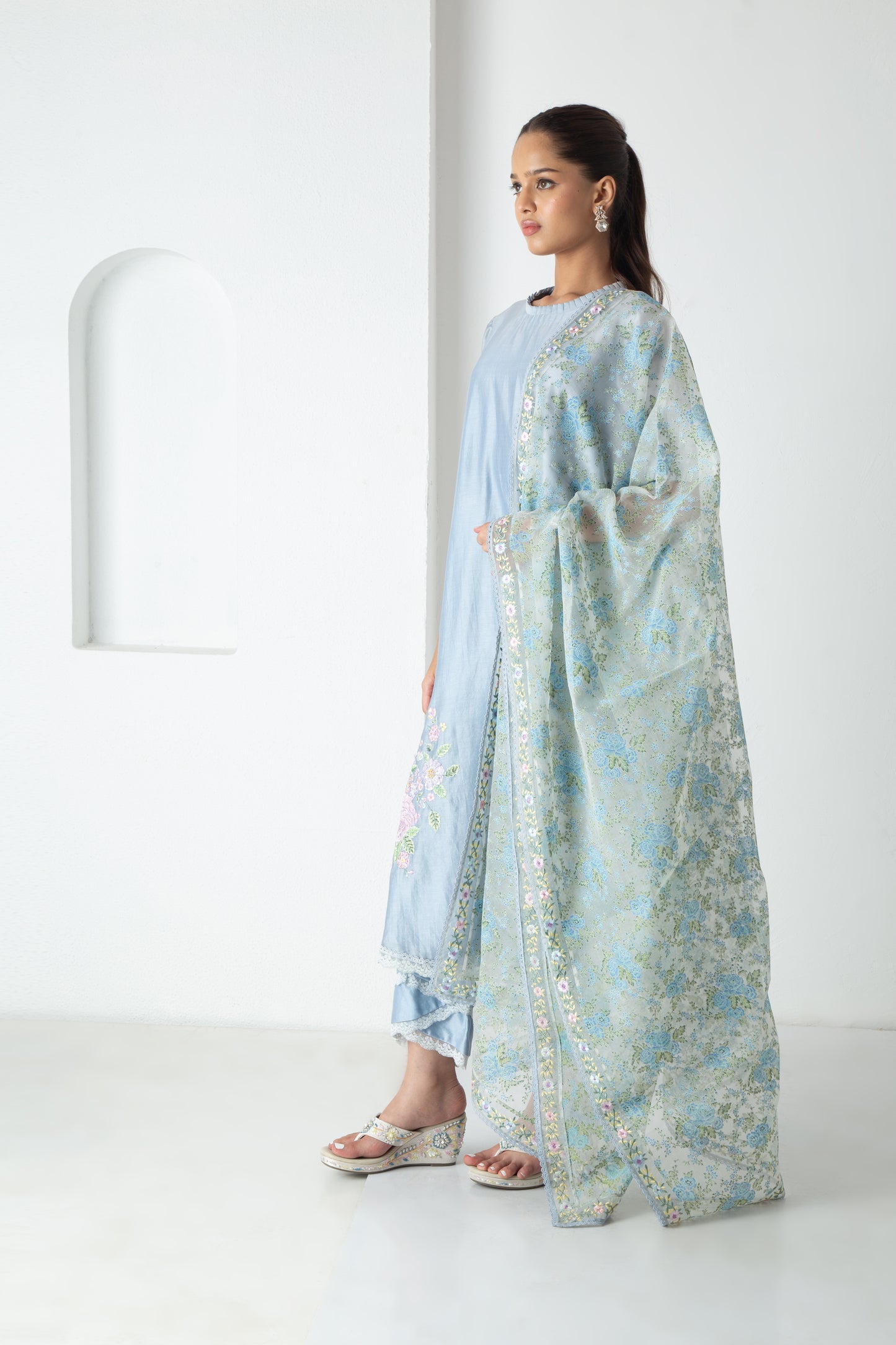 Orya Kurta Powder Blue