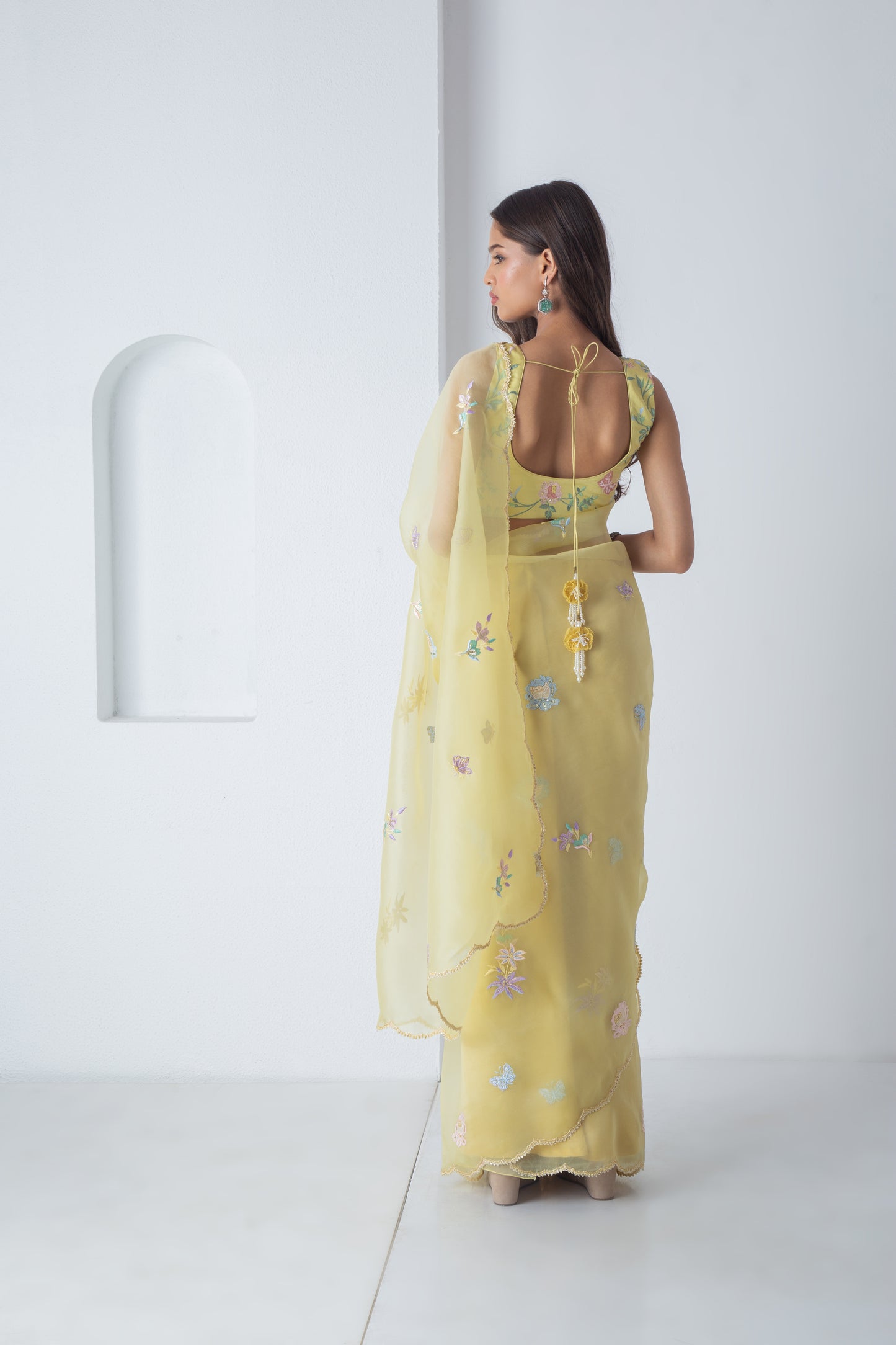 Kahlei Saree Illuminating Yellow