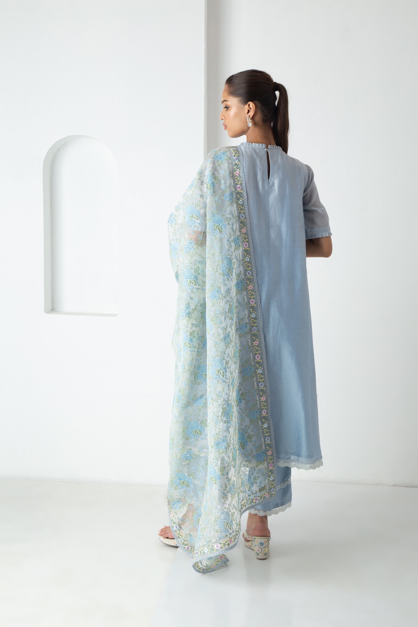 Orya Kurta Powder Blue