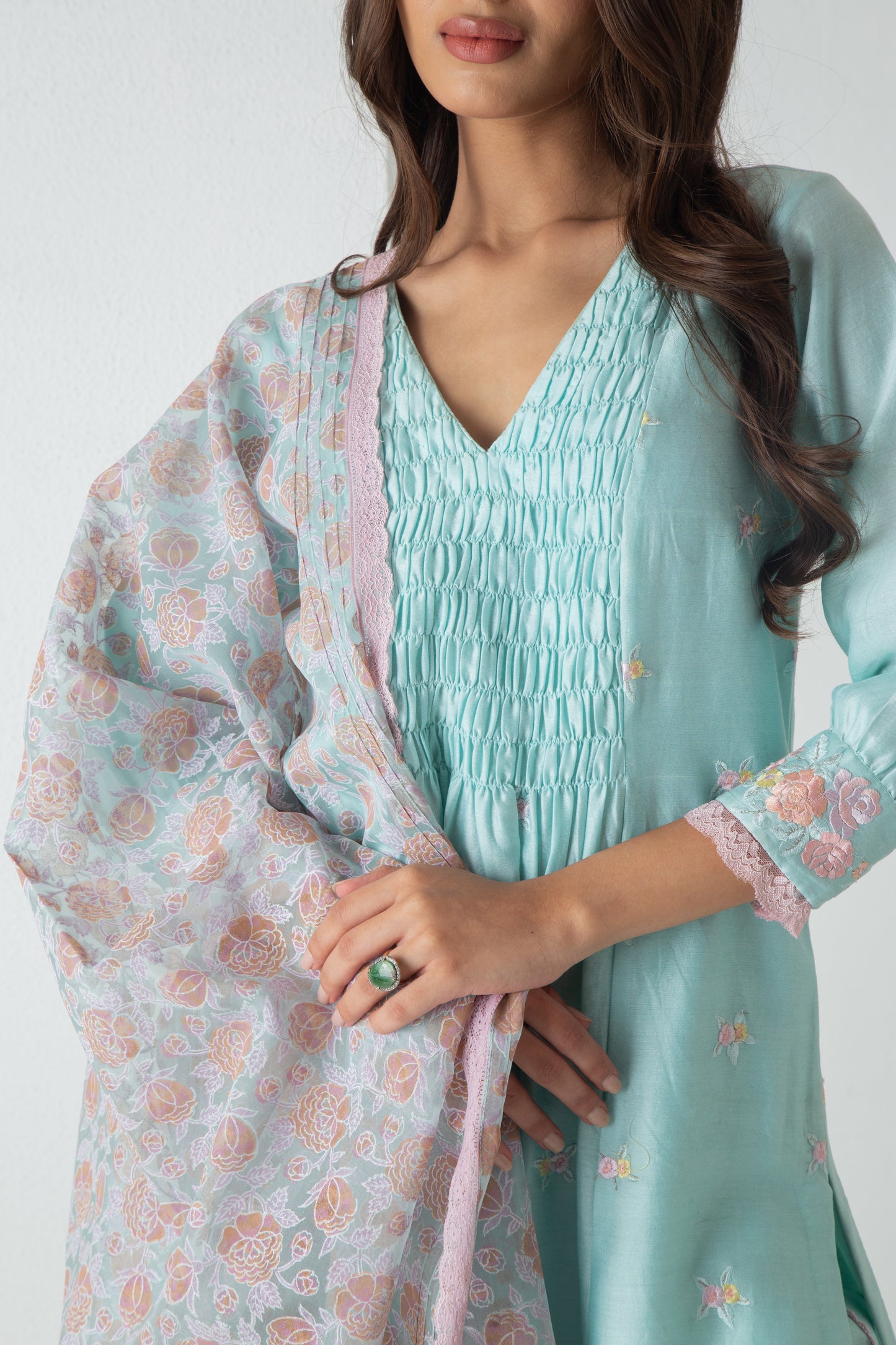 Riona Kurta Aqua