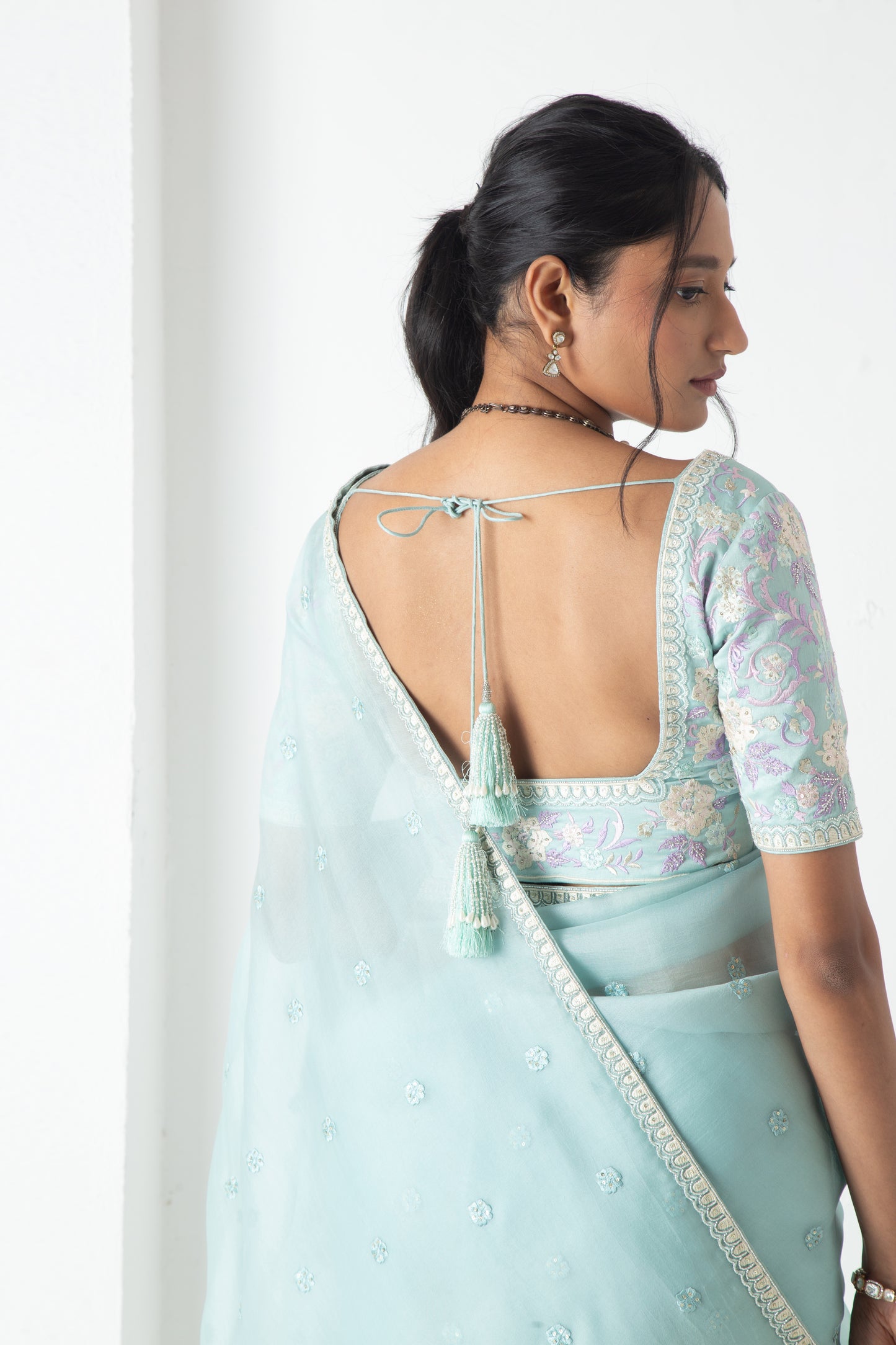 Zoa Saree Baby Blue