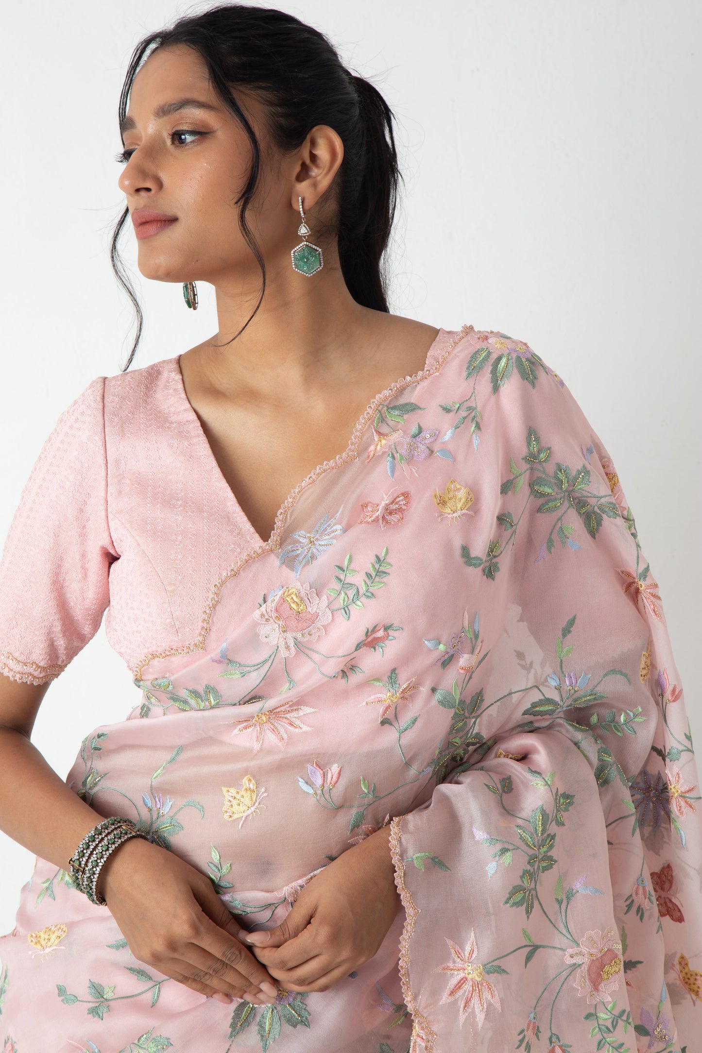 Blossom Saree Carnation Pink