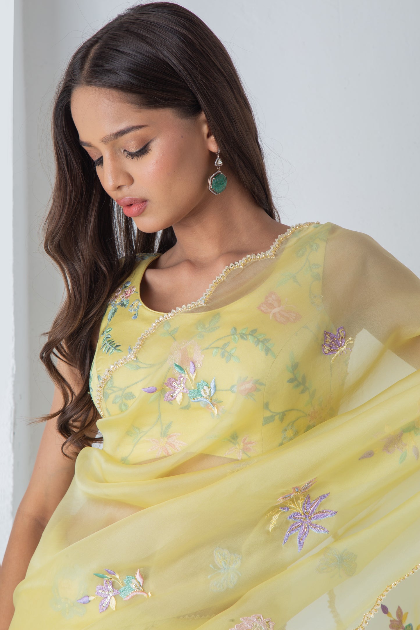 Kahlei Saree Illuminating Yellow
