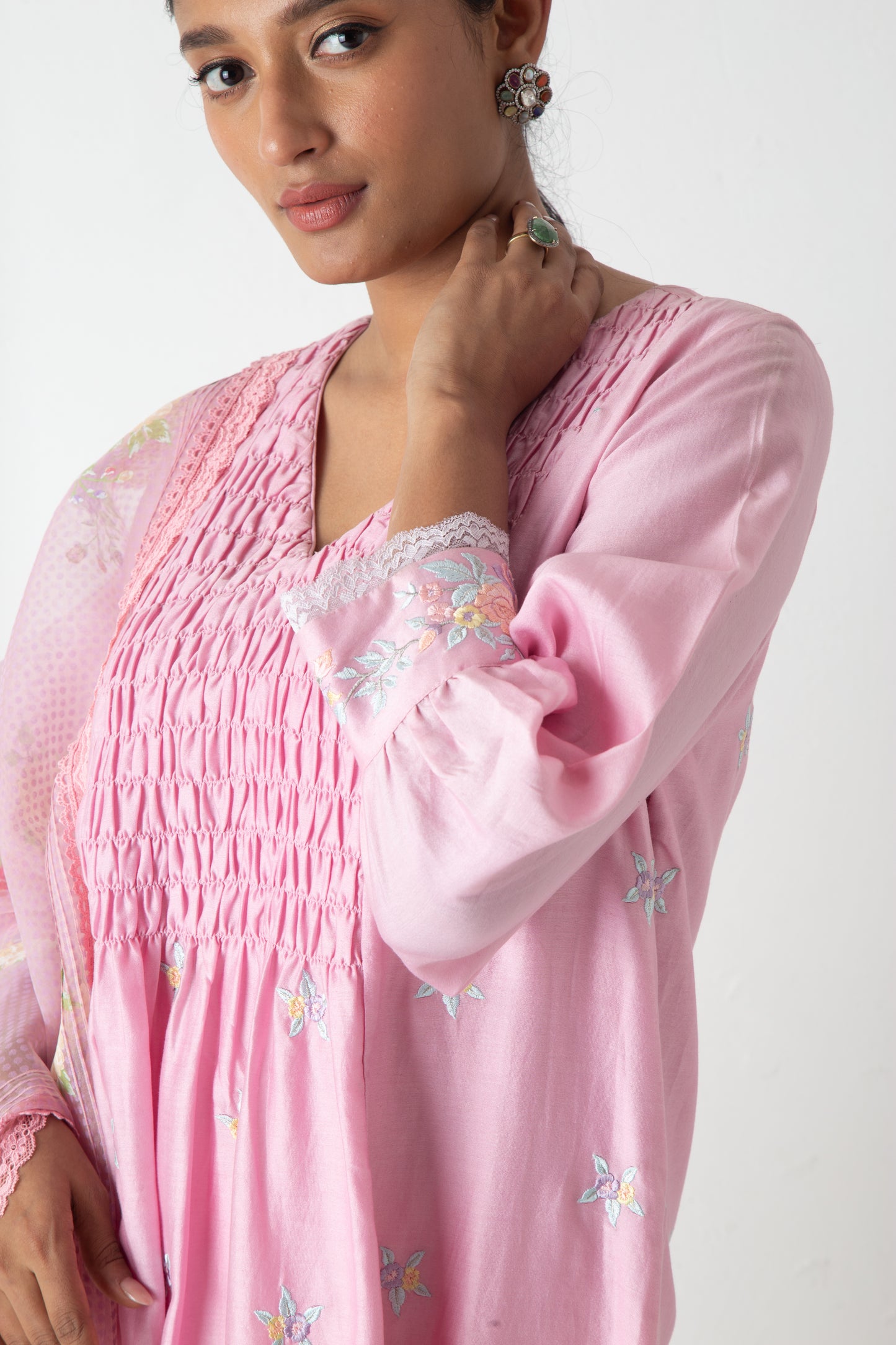 Riona Kurta Orchid Pink
