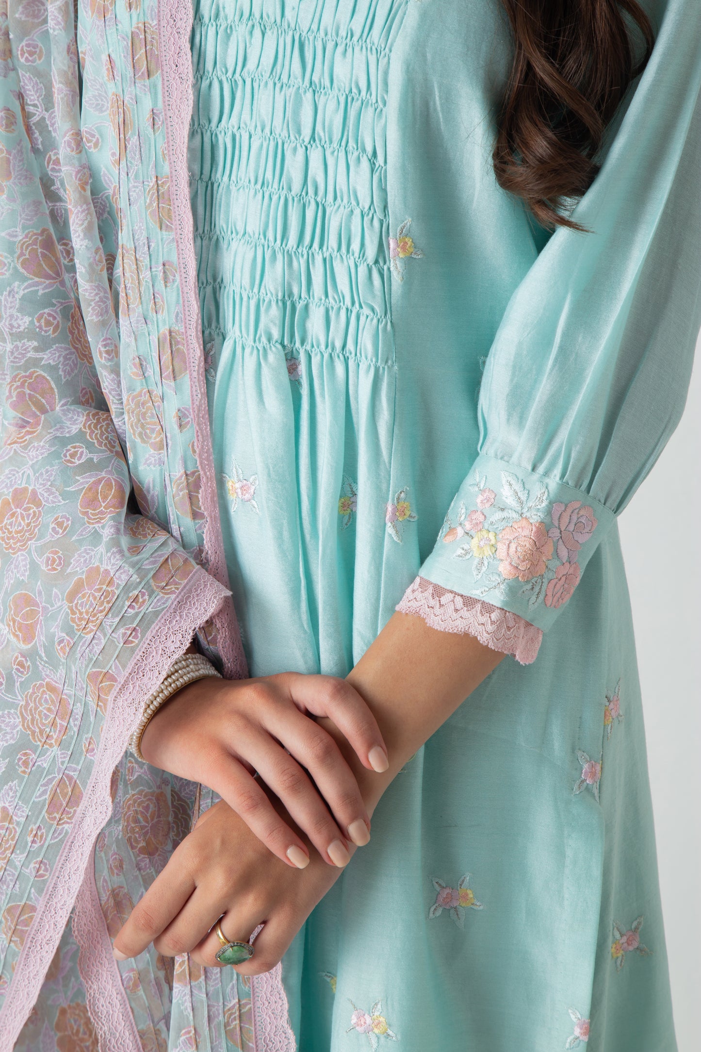 Riona Kurta Aqua