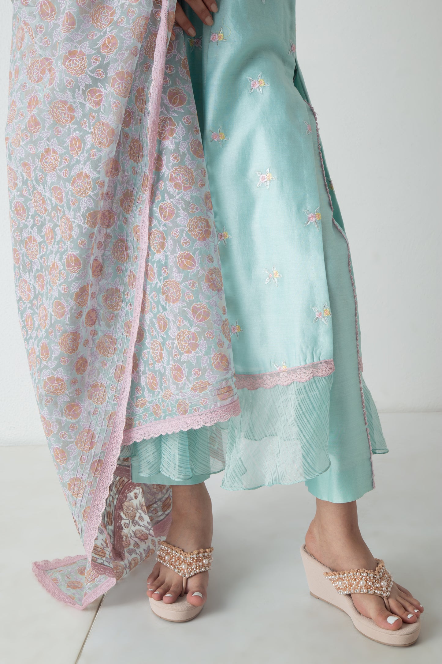 Riona Kurta Aqua