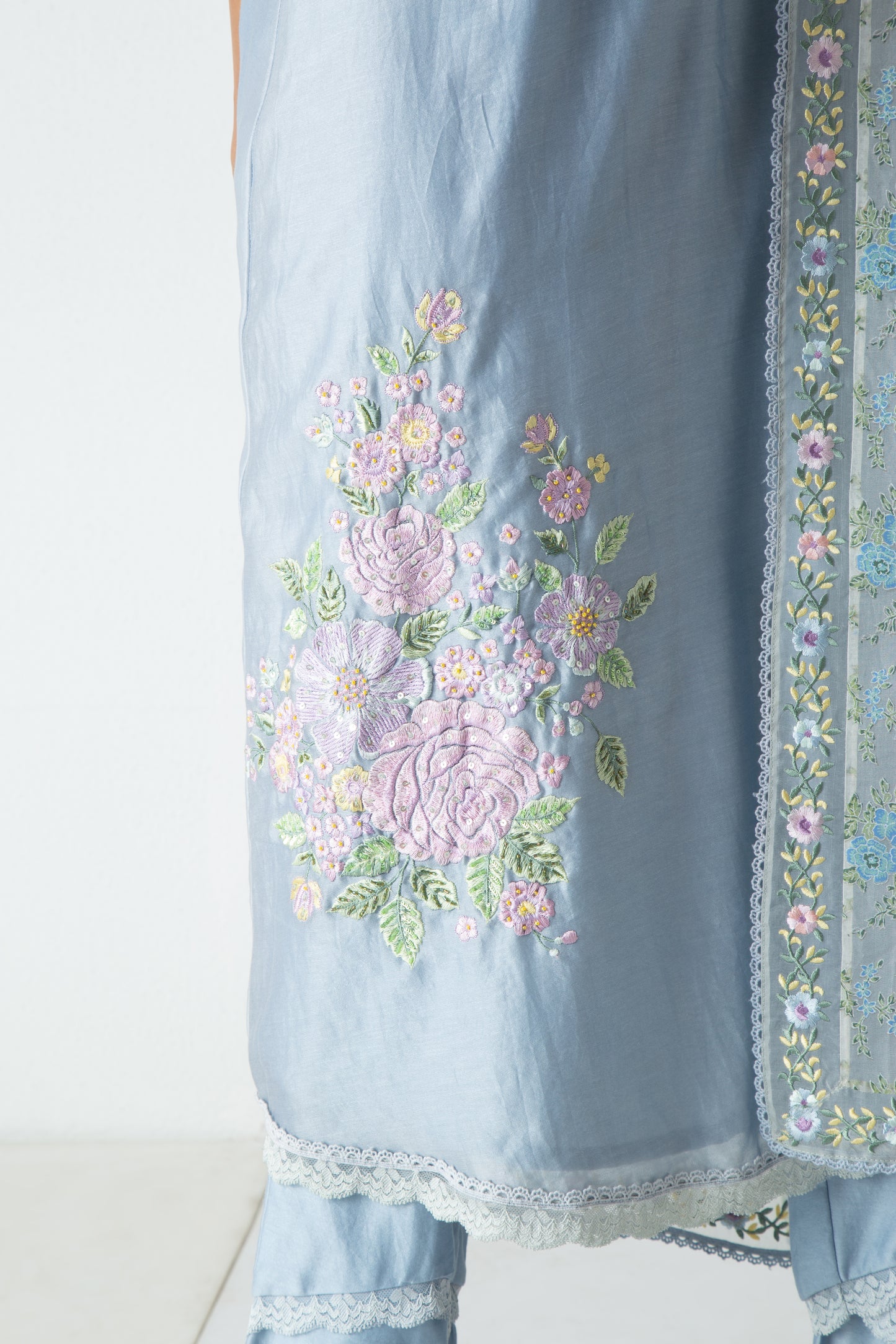 Orya Kurta Powder Blue