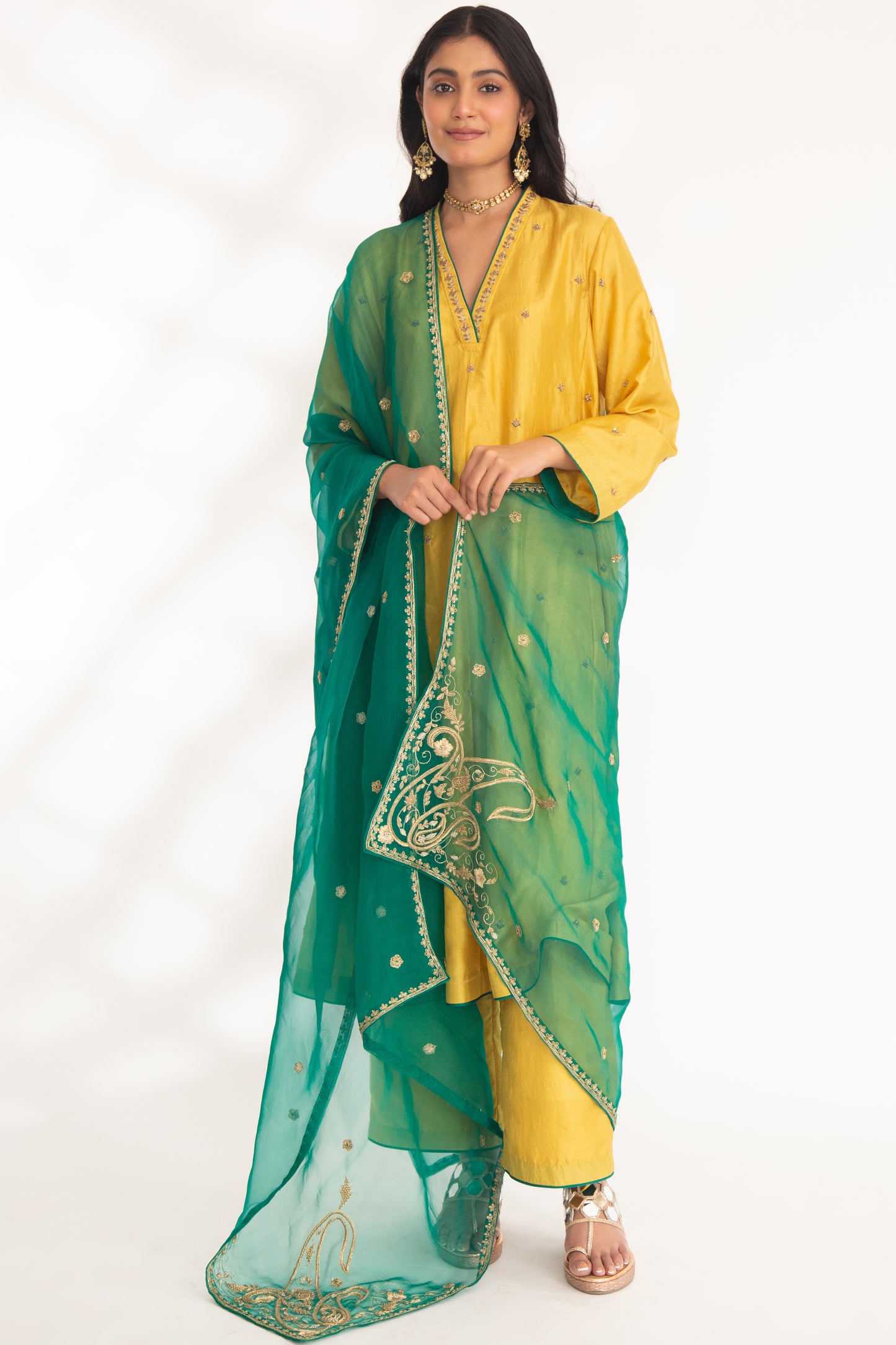 Iya Kurta Set Yellow