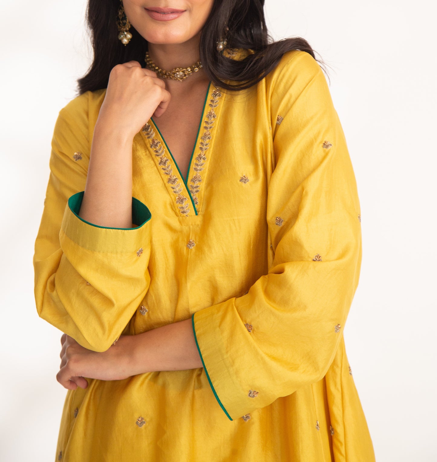 Iya Kurta Set Yellow