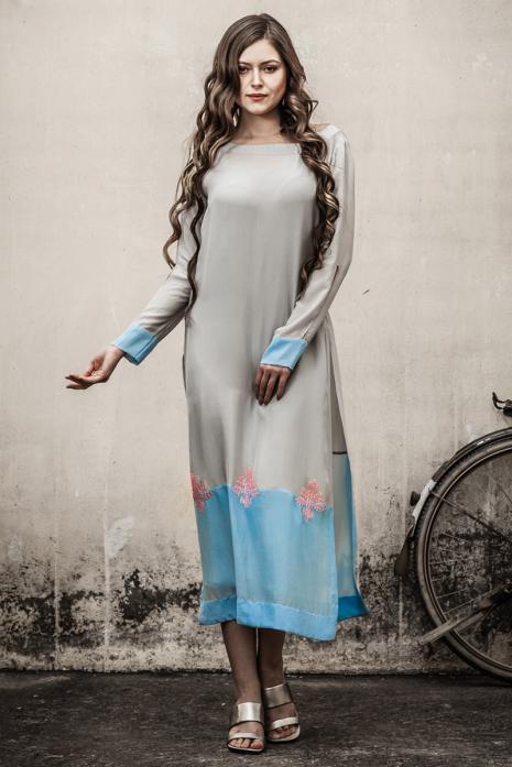 Tunic Grey Powder Blue