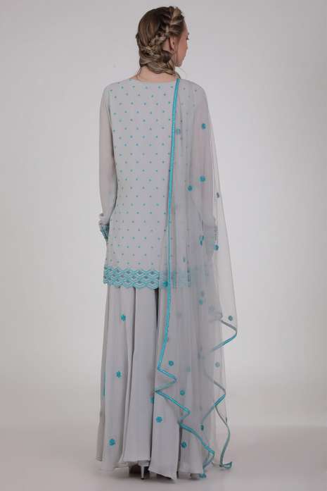 Eva Kurta Set Grey