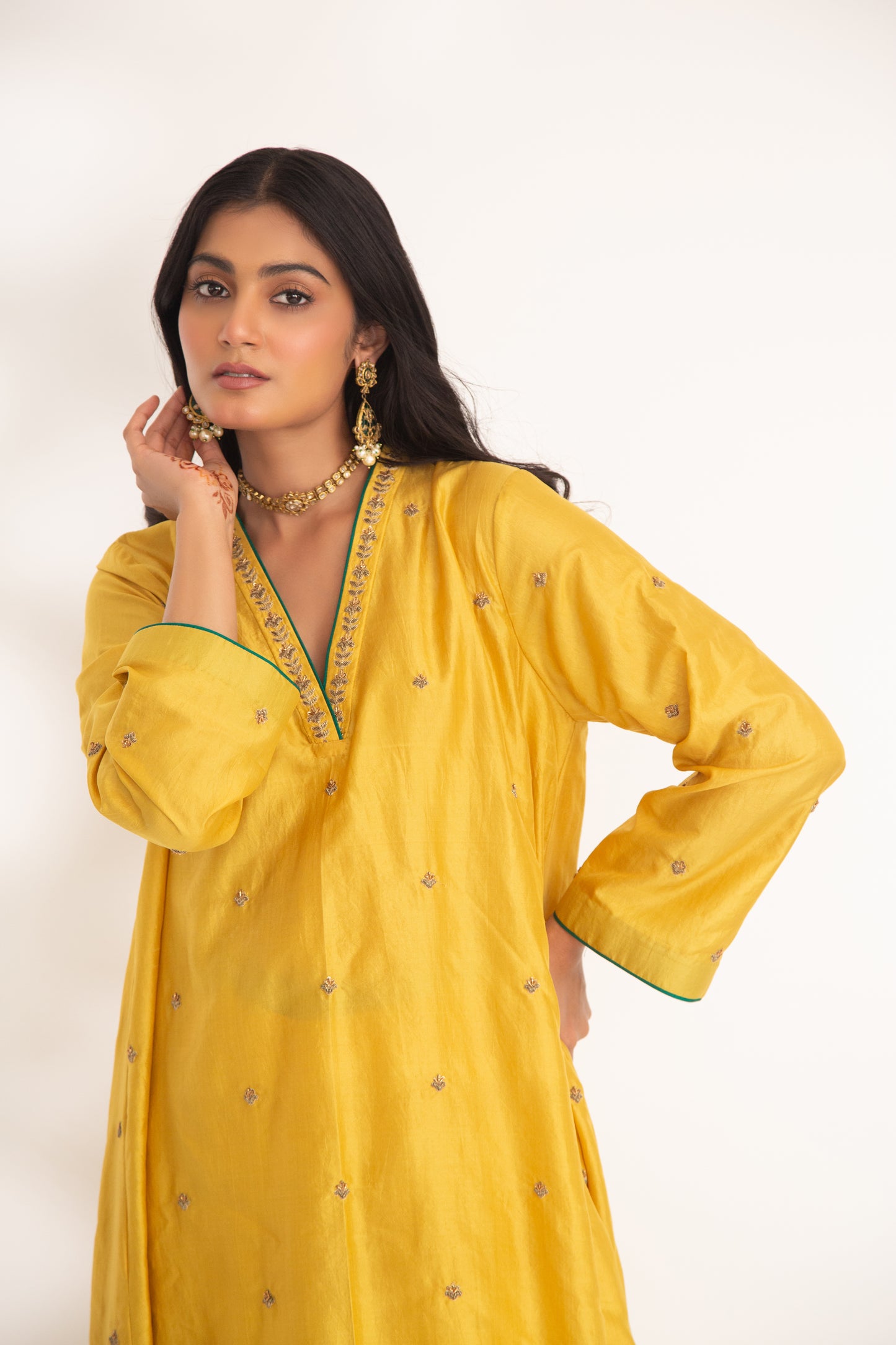 Iya Kurta Set Yellow