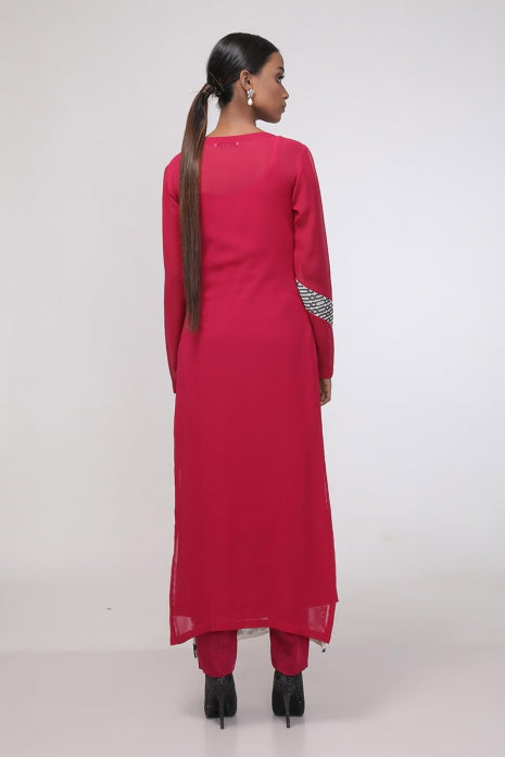Stella Tunic Set Wine and Ivory