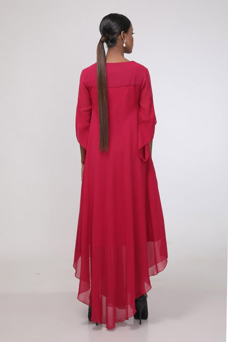 Elsie Tunic Wine and Ivory