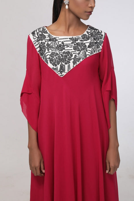 Elsie Tunic Wine and Ivory