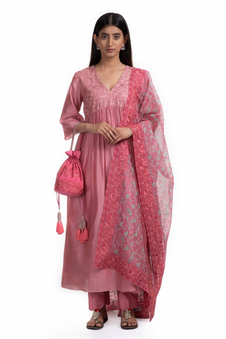 Amrita Kurta Set Rose Pink