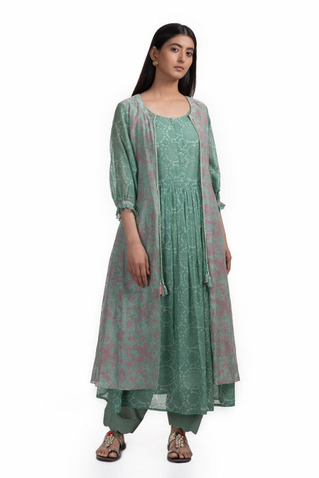 Nitya Kurta Set Olive Green