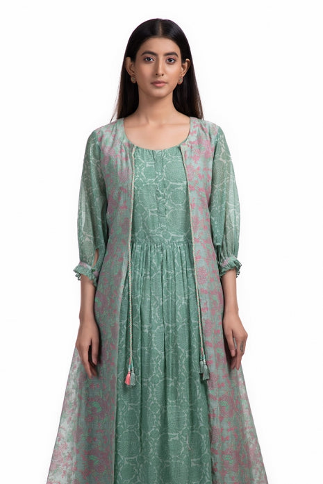 Nitya Kurta Set Olive Green
