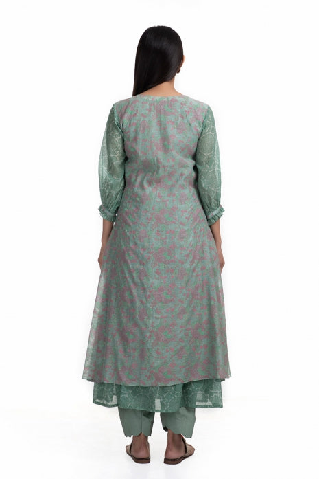 Nitya Kurta Set Olive Green