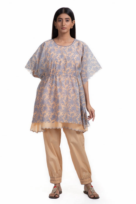Prisha Kaftan Set Peach