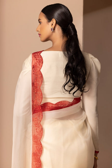 Srija Saree Off white