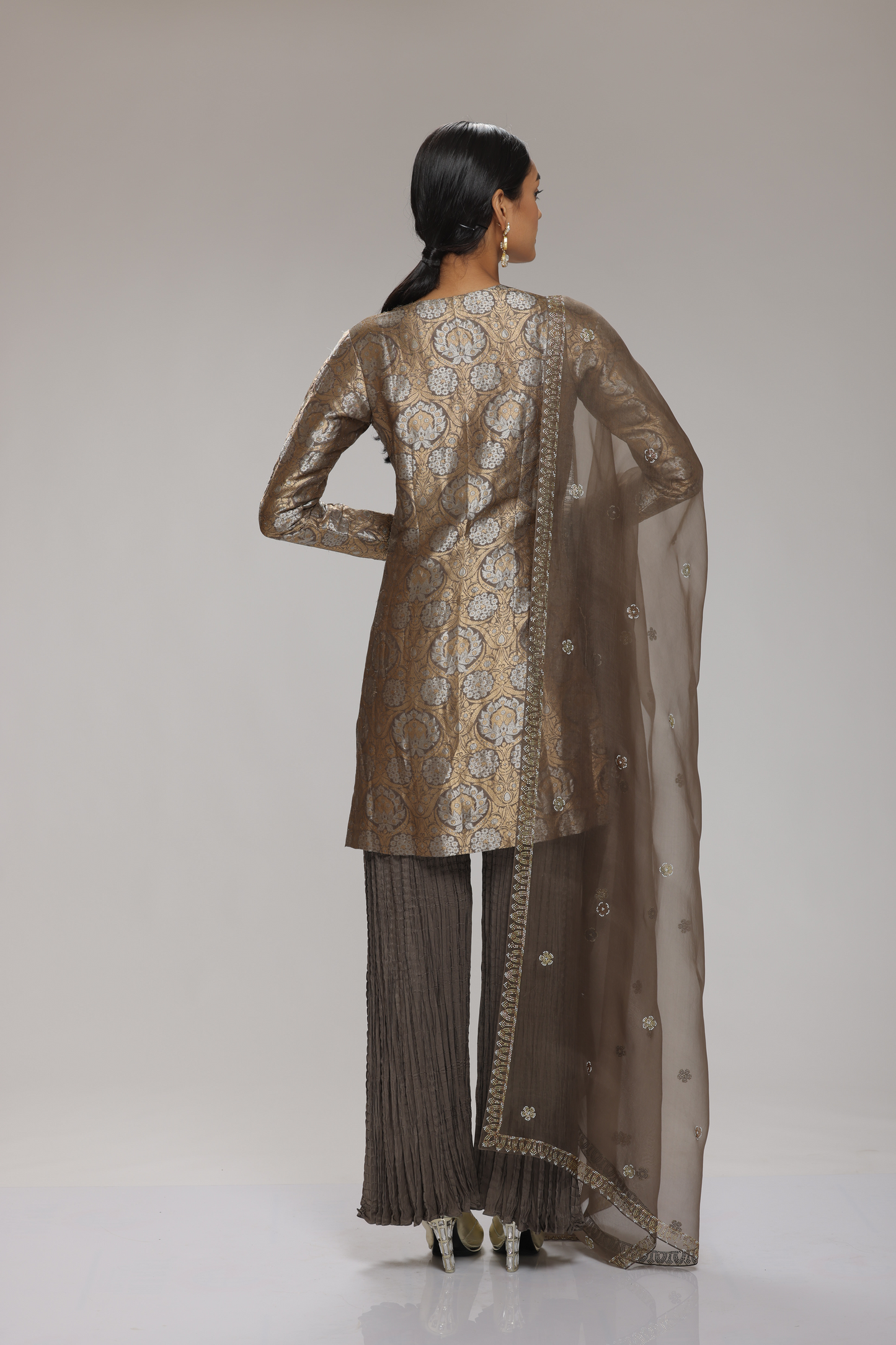 Zenith Kurta Set Cement Grey