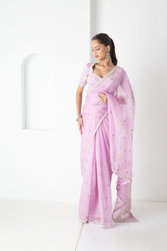 Zoa Saree Lavender