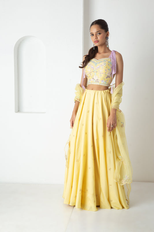 Yuri Lehenga Sunshine Yellow