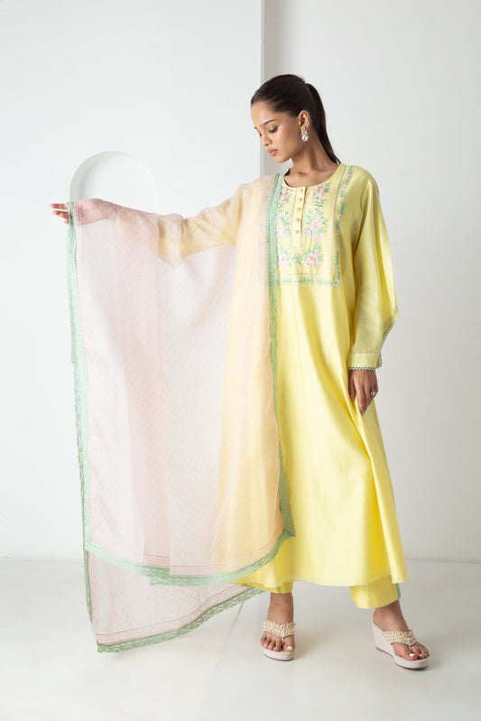Cyra Kurta Illuminating Yellow