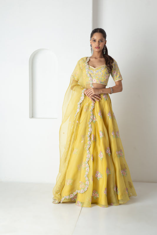 Vieva Lehenga Illuminating Yellow
