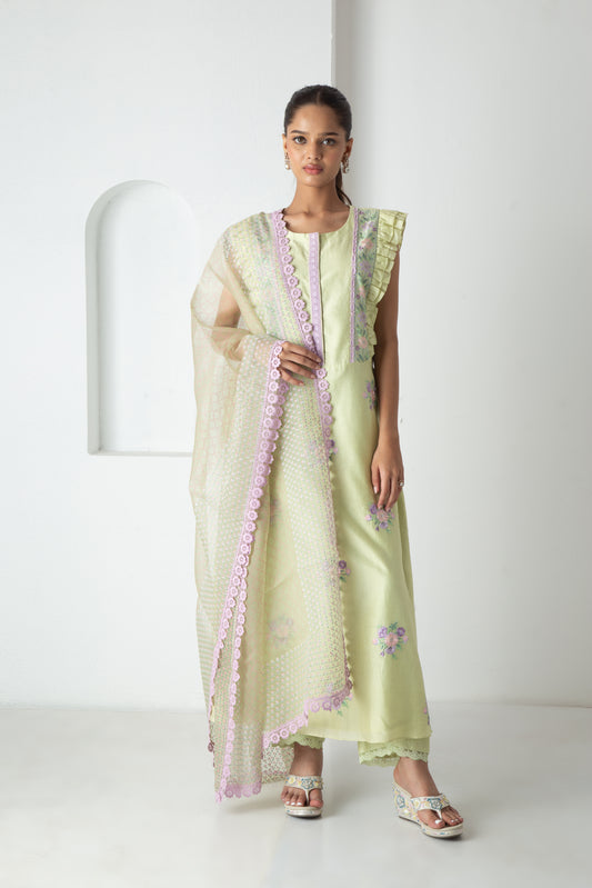 Suki Kurta Tea Green