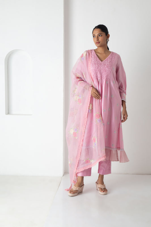 Riona Kurta Orchid Pink