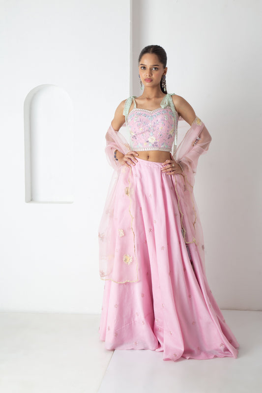 Yuri Lehenga Orchid Pink