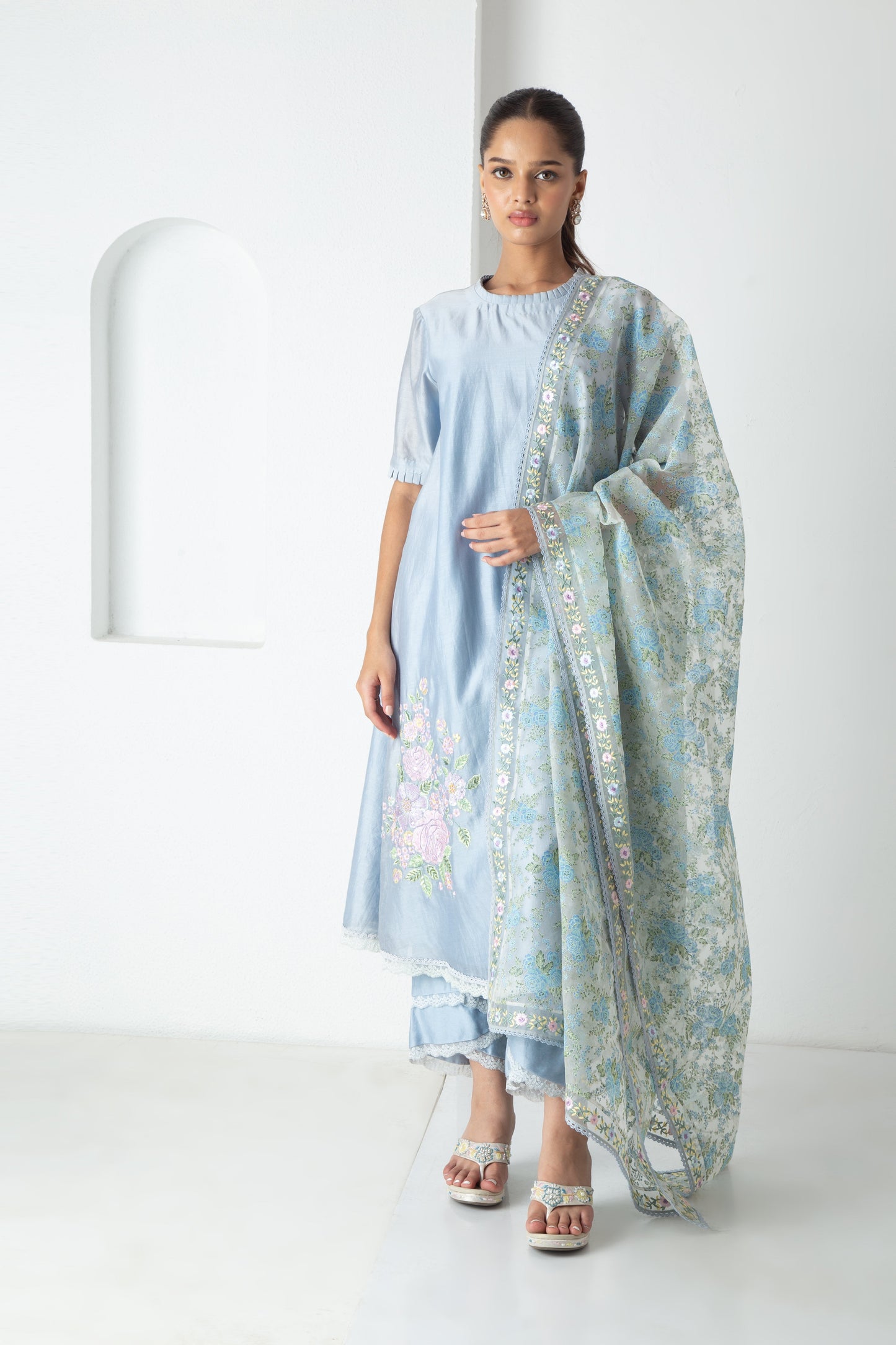 Orya Kurta Powder Blue