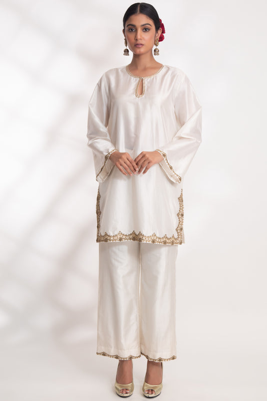 Lekha Kurta Set Ivory