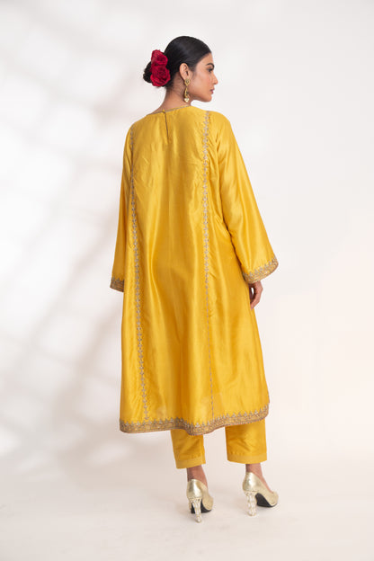 Kanak Kurta Set Yellow