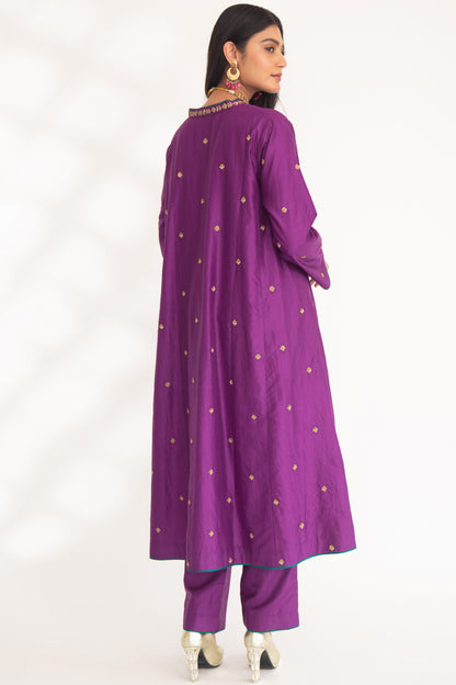 Iya Kurta Set Purple