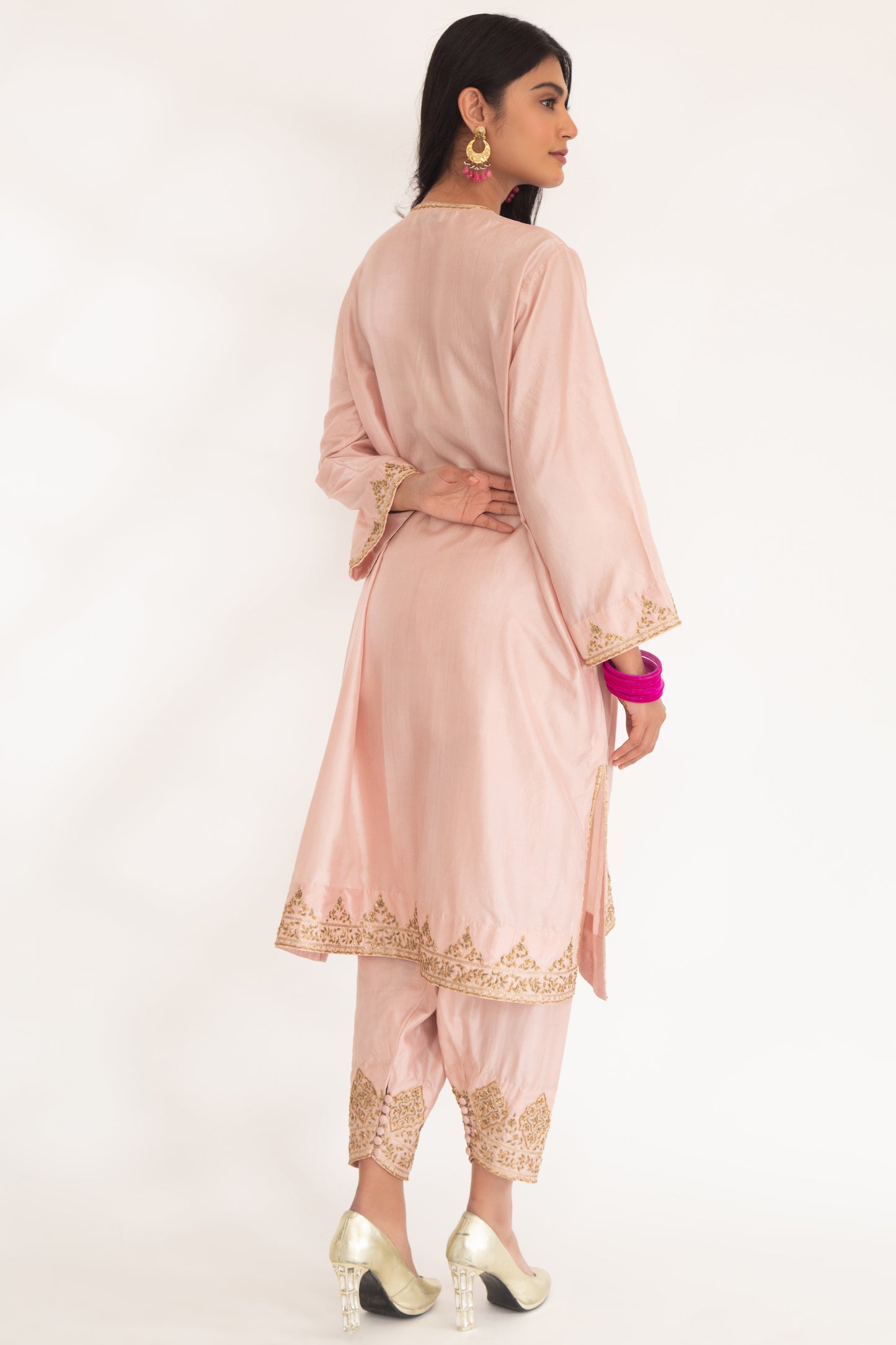 Satya Kurta Set Nude Pink