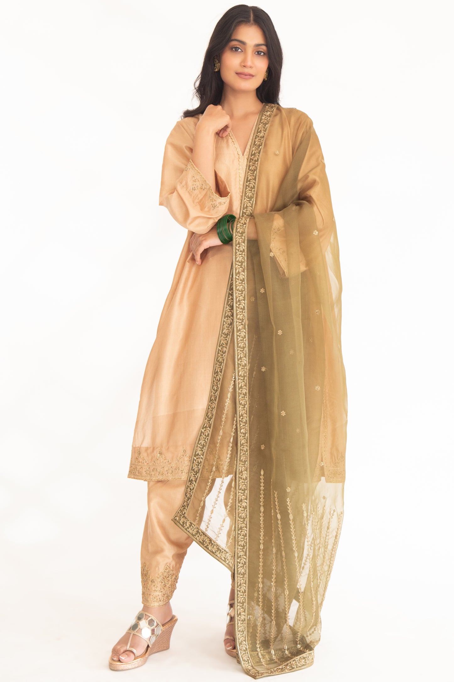 Satya Kurta Set Beige