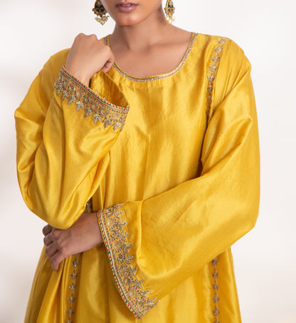 Kanak Kurta Set Yellow