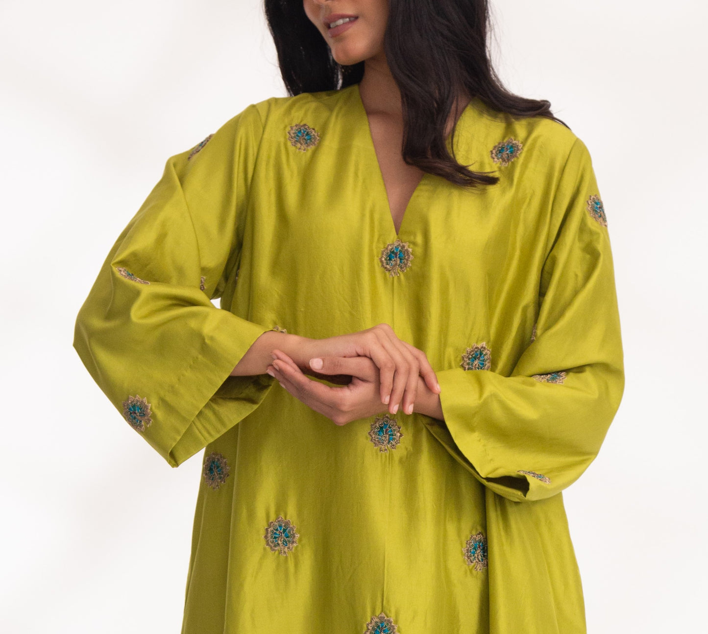 Devya Kurta Set Mango Green