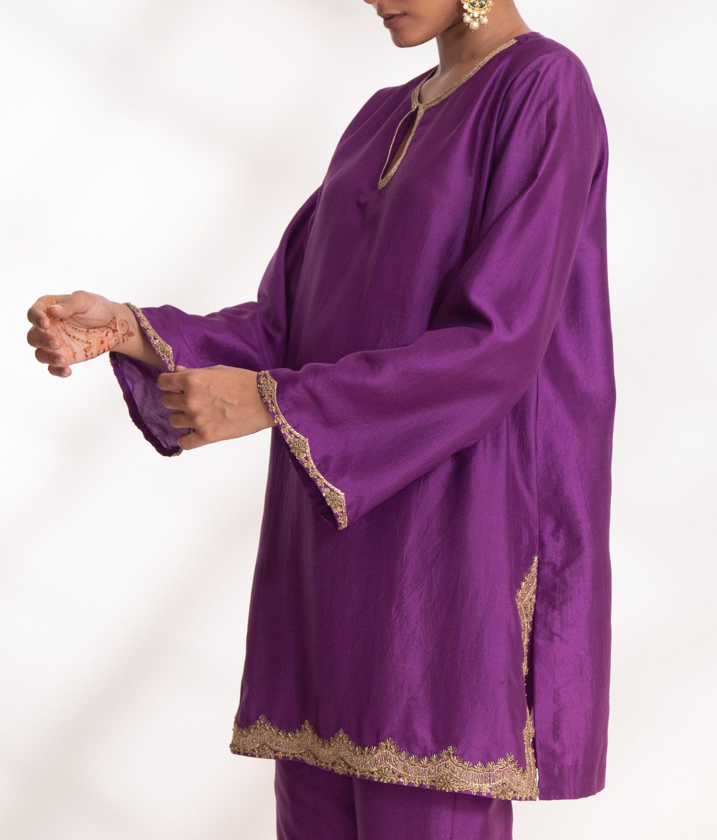 Lekha Kurta Set Purple